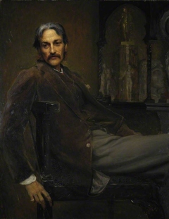 Andrew Lang, 1844 - 1912. Poet and writer by William Blake Richmond