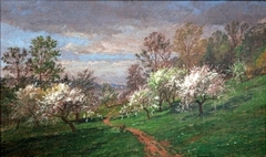 Apple Blossoms by Jasper Francis Cropsey