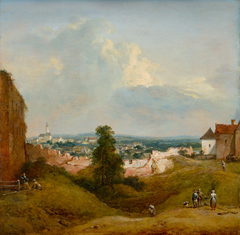 Aussicht von der Albrechtsburg in Klosterneuburg by Johann Christian Brand