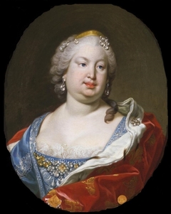 Bárbara de Braganza, reina de España by Louis-Michel van Loo