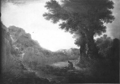 Baumlandschaft am Meeresufer by Lorenz Adolf Schönberger