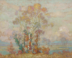 Birches (painting) by Charles Peccatte