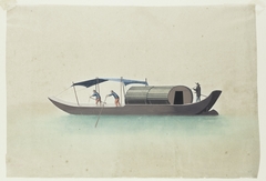 Boat with Three Boatmen by Anonymous