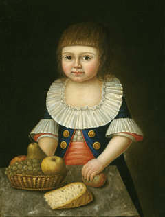 Boy with a Basket of Fruit by Anonymous