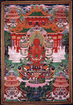 Buddha Amitayus in His Pure Land by anonymous painter