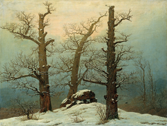 Cairn in Snow by Caspar David Friedrich