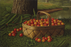 Cherries in a Basket by Levi Wells Prentice