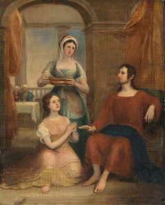 Christ in the House of Martha and Mary by Thomas Clement Thompson