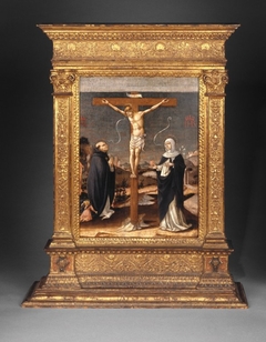 Christ on the Cross Adored by Saints Thomas Aquinas and Catherine of Siena
