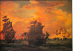 Combat de la Canonnière contre le Tremendous by Louis-Philippe Crépin
