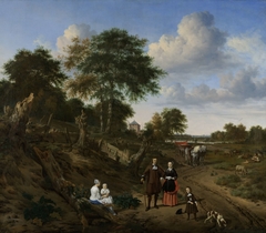 Couple in a Landscape by Adriaen van de Velde