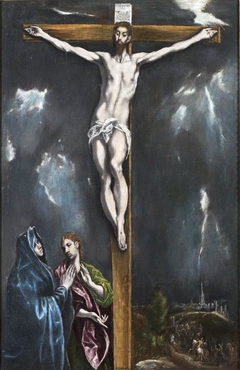 Crucifixion with the Virgin Mary and Saint John the Evangelist by El Greco