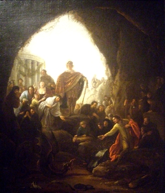 Daniel tuant le dragon de Baal by Jacob Willemsz de Wet