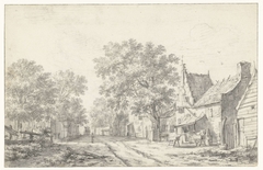 Dorpsweg by Jacob Isaacksz. van Ruisdael