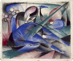 Dreaming Horse by Franz Marc