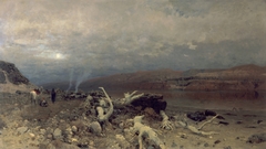 Dusk on the Dead Sea by Eugen Bracht