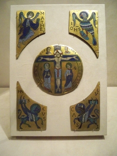 Enamels with the Crucifixion by Anonymous