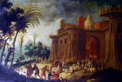 Entrada de Jesús en Jerusalén by Alessandro Magnasco