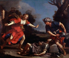 Erminia Finding the Wounded Tancred by Guercino