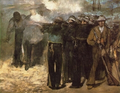 Execution of the Emperor Maximilian by Edouard Manet