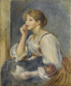 Femme à la lettre by Auguste Renoir
