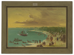 First Sailing of the Griffin on Lake Erie.  August 7, 1679 by George Catlin