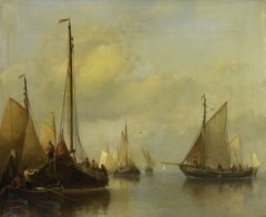 Fishing Boats on calm Water by Antonie Waldorp