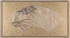 Flowers (pink and white) and Leaves, Clappers by Shibata Zeshin