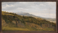 German Landscape with View towards a Broad Valley