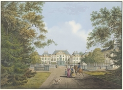 Gezicht op paleis Het Loo by Cornelis de Kruyff
