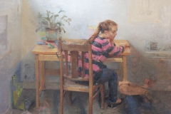 Girl In Striped Shirt by Zoey Frank