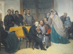 Giuseppe Garabaldi visiting Alessandro Manzoni on 15 March 1862 by Sebastiano De Albertis