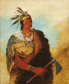 Go-to-ków-páh-ah, Stands by Himself, a Distinguished Brave by George Catlin