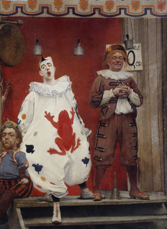 Grimaces et misère - Les Saltimbanques (clown blanc et bonisseur) by Fernand Pelez