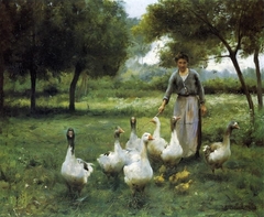 Guiding the Geese by Thérèse-Marthe-Françoise Dupré