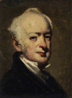 Head and shoulders of an elderly man by George Chinnery