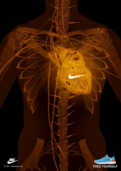 Heartbeat X-ray NIKE X by Wonman Kim
