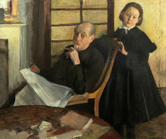 Henri Degas and His Niece Lucie Degas (The Artist's Uncle and Cousin) by Edgar Degas