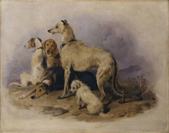 Highland Dogs by Edwin Henry Landseer