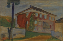 House with Red Virginia Creeper by Edvard Munch