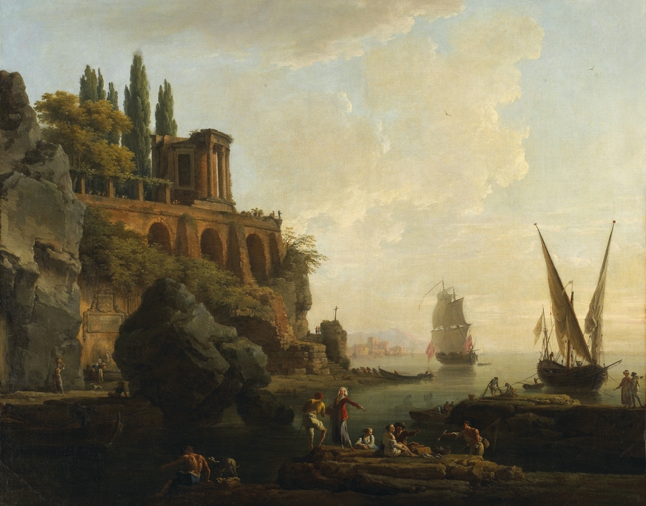 Imaginary Landscape, Italian Harbor Scene