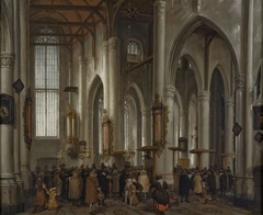 Interieur van de Laurenskerk te Rotterdam by Lieve Verschuier