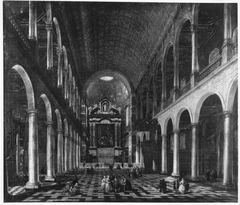 Interior view of the Jesuit Church in Antwerp by Anton Günther Gheringh