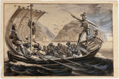 Isles de Sa. Anna Debarquement d'esclaves nègres by Harro Harring
