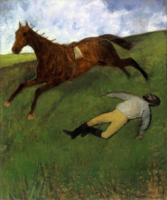 Jockey blessé by Edgar Degas