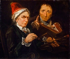 John Brown, 1749 - 1787. Artist (With Alexander Runciman, 1736 - 1785. Artist - self portrait) by Alexander Runciman
