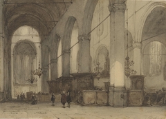 Kerkinterieur by Johannes Bosboom