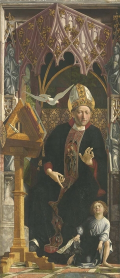 Kirchenväteraltar: Hl. Augustinus by Michael Pacher