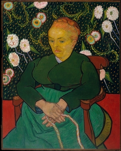La Berceuse (Woman Rocking a Cradle; Augustine-Alix Pellicot Roulin, 1851–1930) by Vincent van Gogh