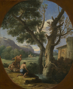 Landscape with Fishermen by a Stream by Andrea Locatelli